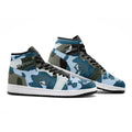 Step Into Streetwear Culture Gree and Blue, White Camo Unisex Sneaker TR