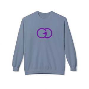 Unisex Softstyle Fleece Crewneck Sweatshirt - Modern Purple Design - G8 Sport