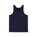 Trendy Unisex Jersey Tank Top with Minimalist Design