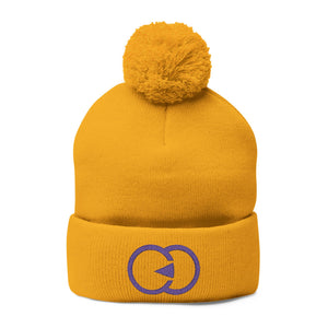 Cozy Pom-Pom Knit Cap with Custom Embroidery - G8 Sport