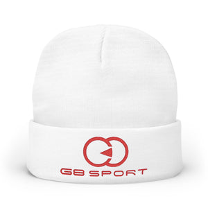 Embroidered Knit Beanie - 68 Sport Logo - Stylish Winter Accessory - G8 Sport