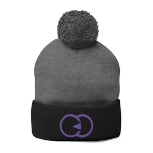 Cozy Pom-Pom Knit Cap with Custom Embroidery - G8 Sport