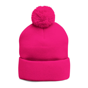 Cozy Pom-Pom Knit Cap with Custom Embroidery - G8 Sport