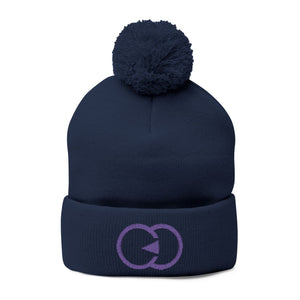 Cozy Pom-Pom Knit Cap with Custom Embroidery - G8 Sport