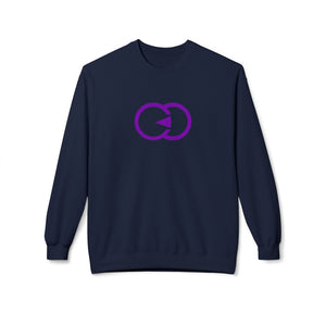 Unisex Softstyle Fleece Crewneck Sweatshirt - Modern Purple Design - G8 Sport