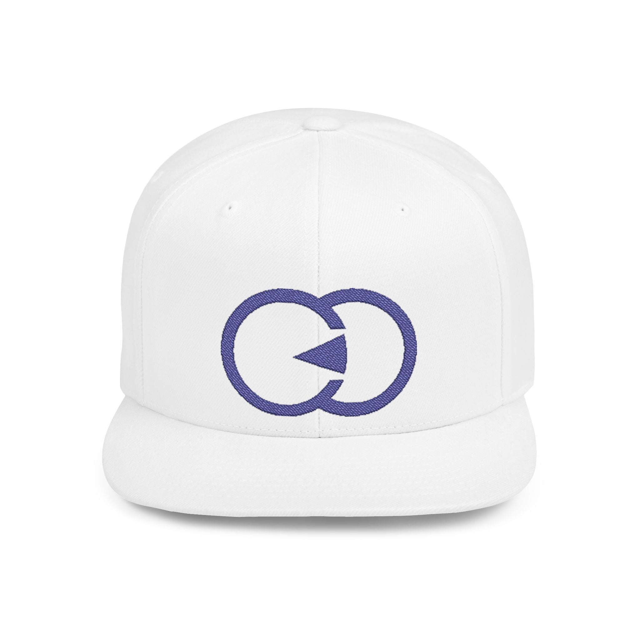 Stylish Flat Bill Snapback Hat with Bold Graphic Design