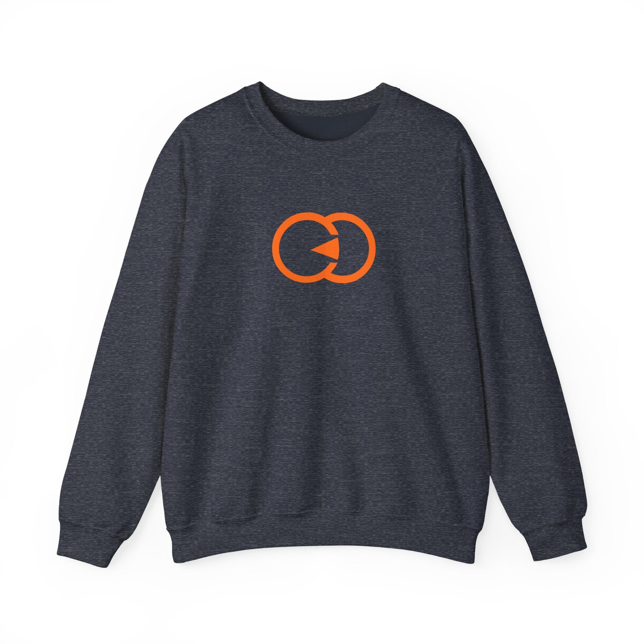 Cozy Unisex Crewneck Sweatshirt with Bold Orange Graphic