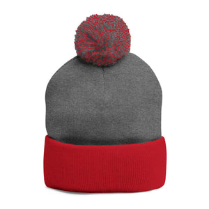 Cozy Pom-Pom Knit Cap with Custom Embroidery - G8 Sport