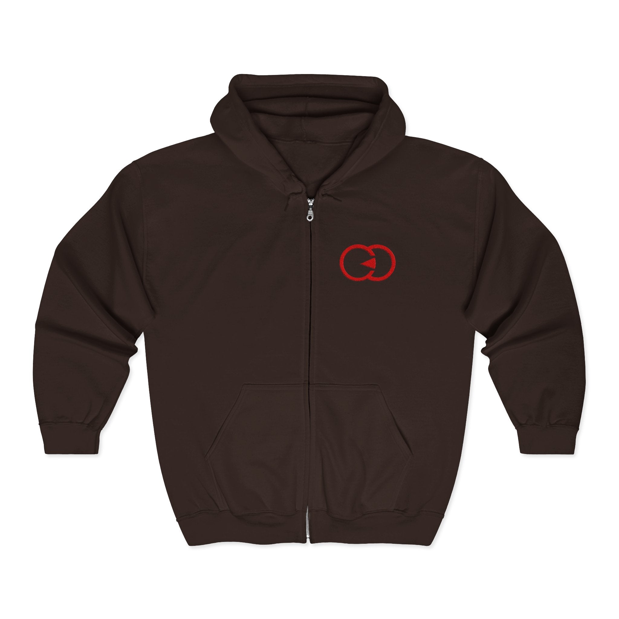 Cozy Unisex Full Zip Hooded Sweatshirt - Perfect for Casual Wear