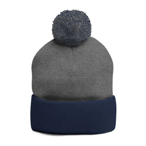 Cozy Pom-Pom Knit Cap with Custom Embroidery - G8 Sport
