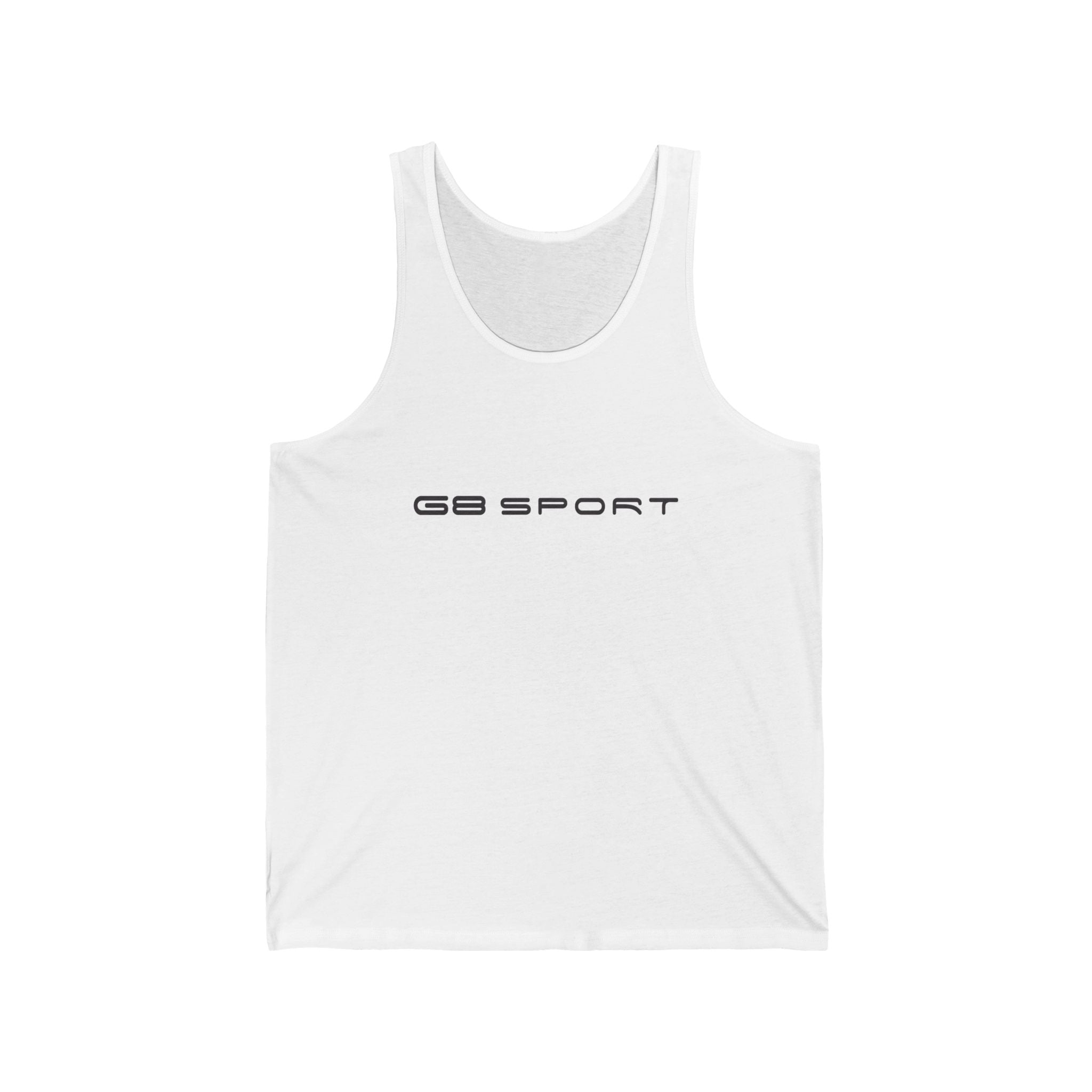 Unisex Jersey Tank - Minimalist G8 Sport Design for Athletic Style