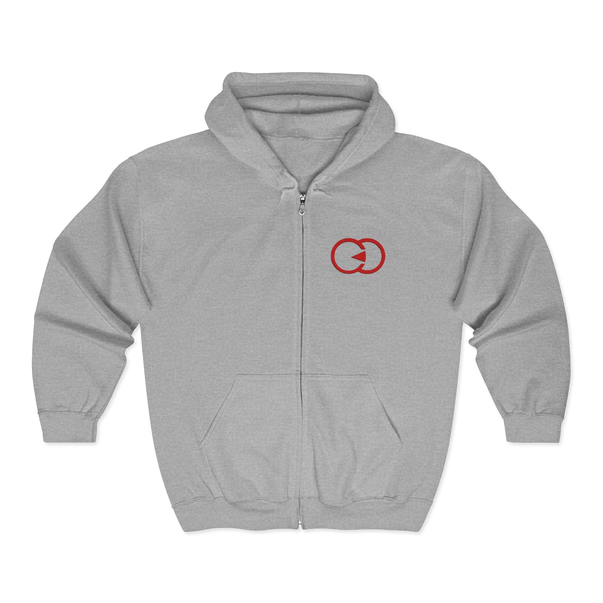 Cozy Unisex Full Zip Hooded Sweatshirt - Perfect for Casual Wear