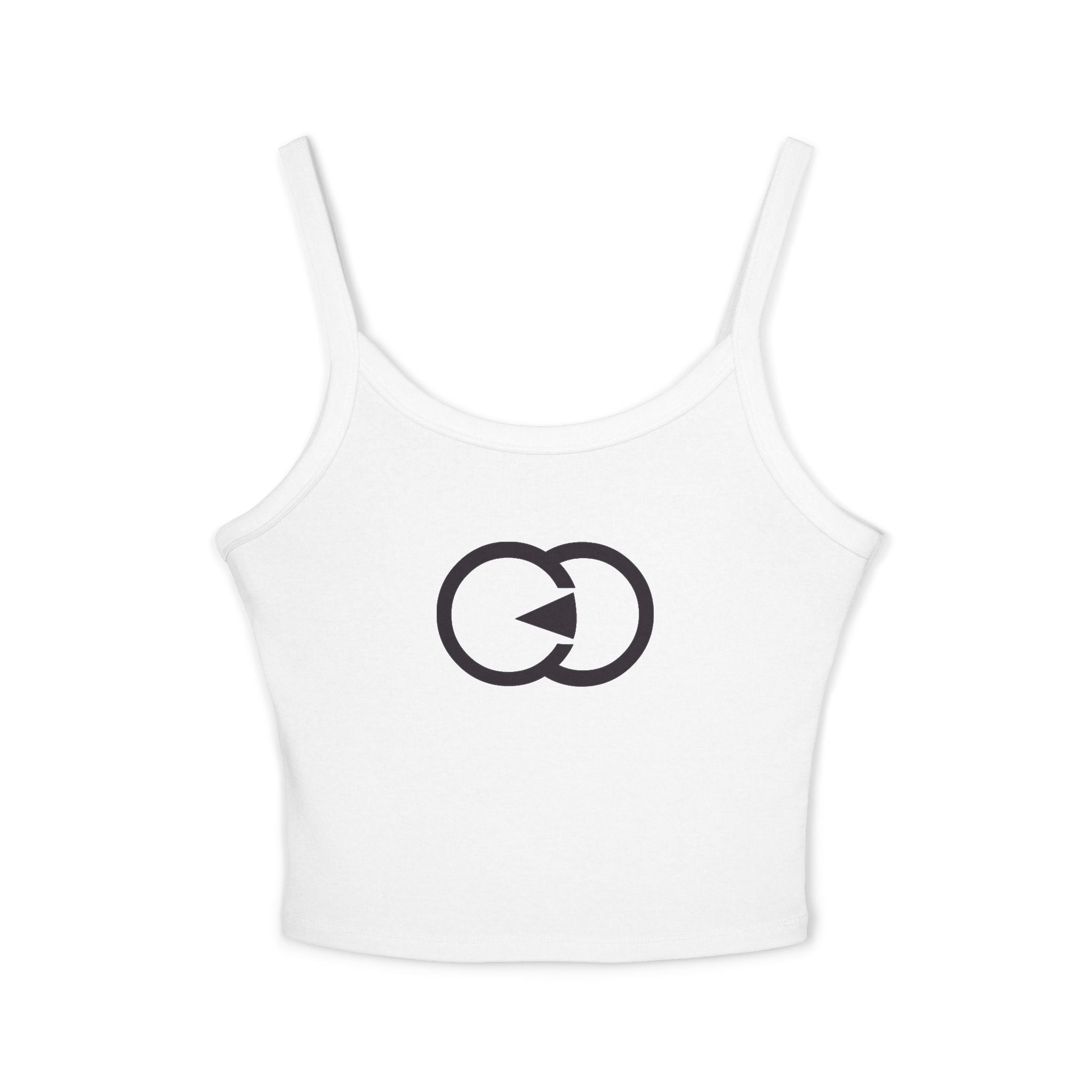 Chic Women's Spaghetti Strap Tank Top with Minimalist Design