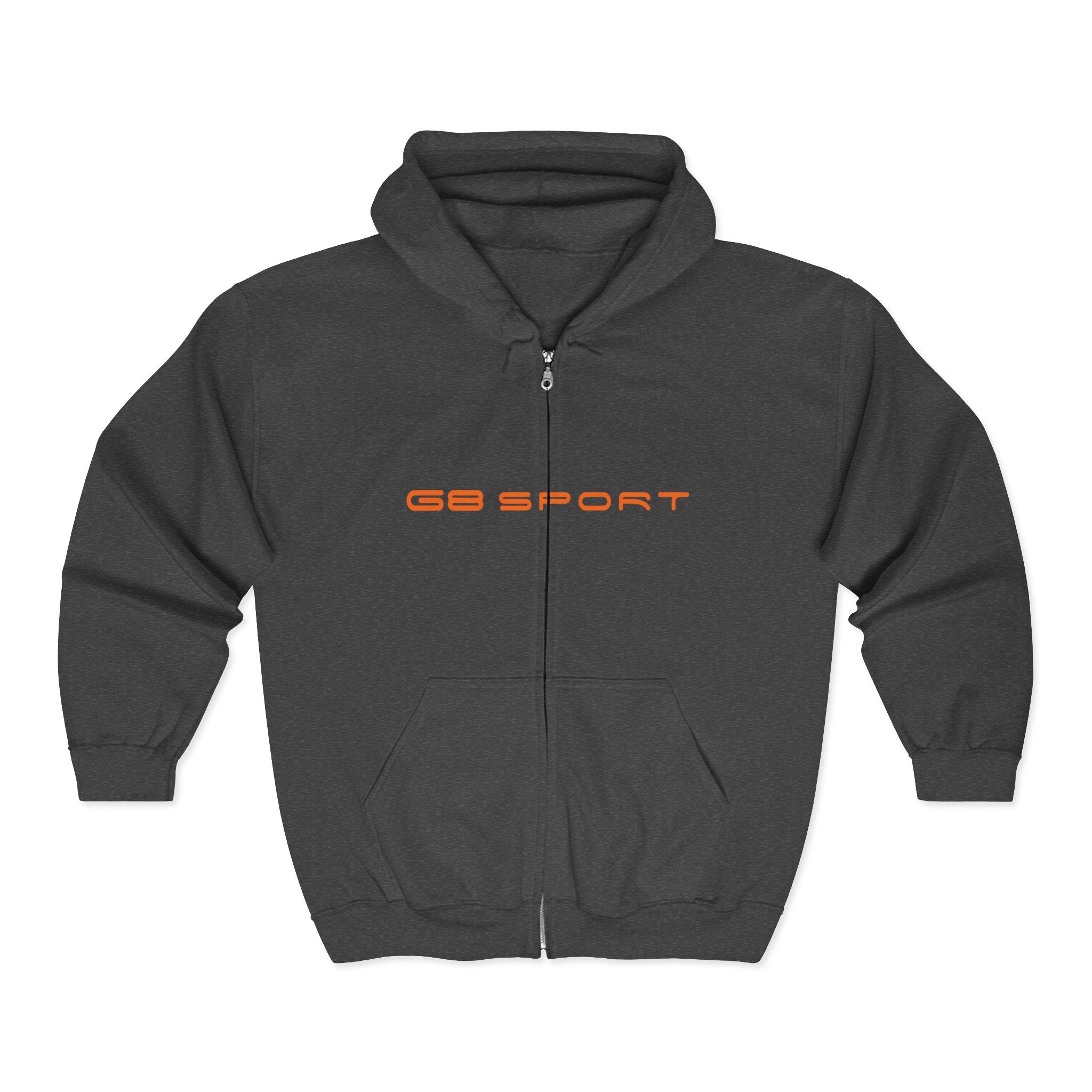 Unisex Heavy Blend Full Zip Hoodie - Sporty Style with 'GB Sport' Design