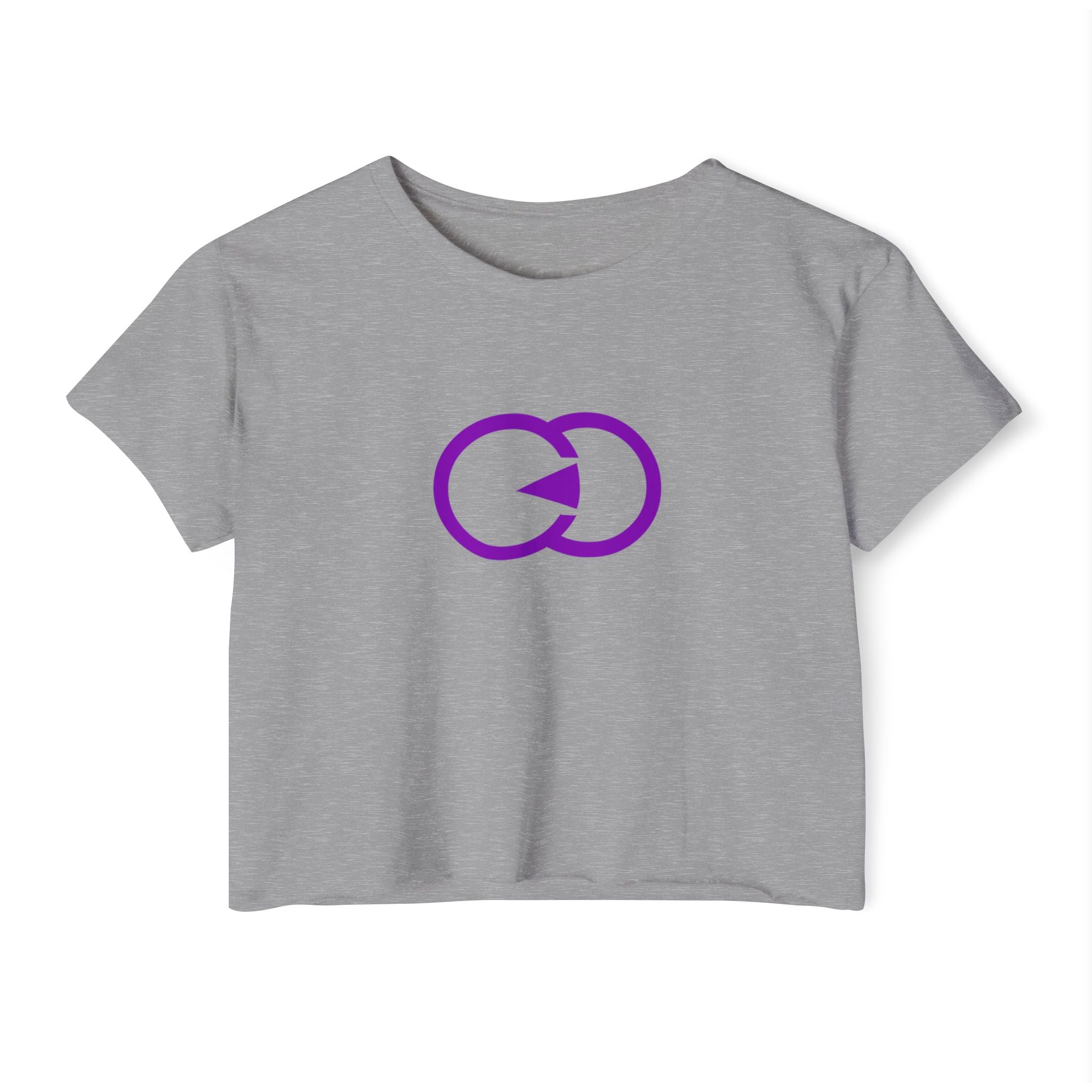 Women's Festival Crop Top - Vibrant Logo Tee for Music & Arts Events
