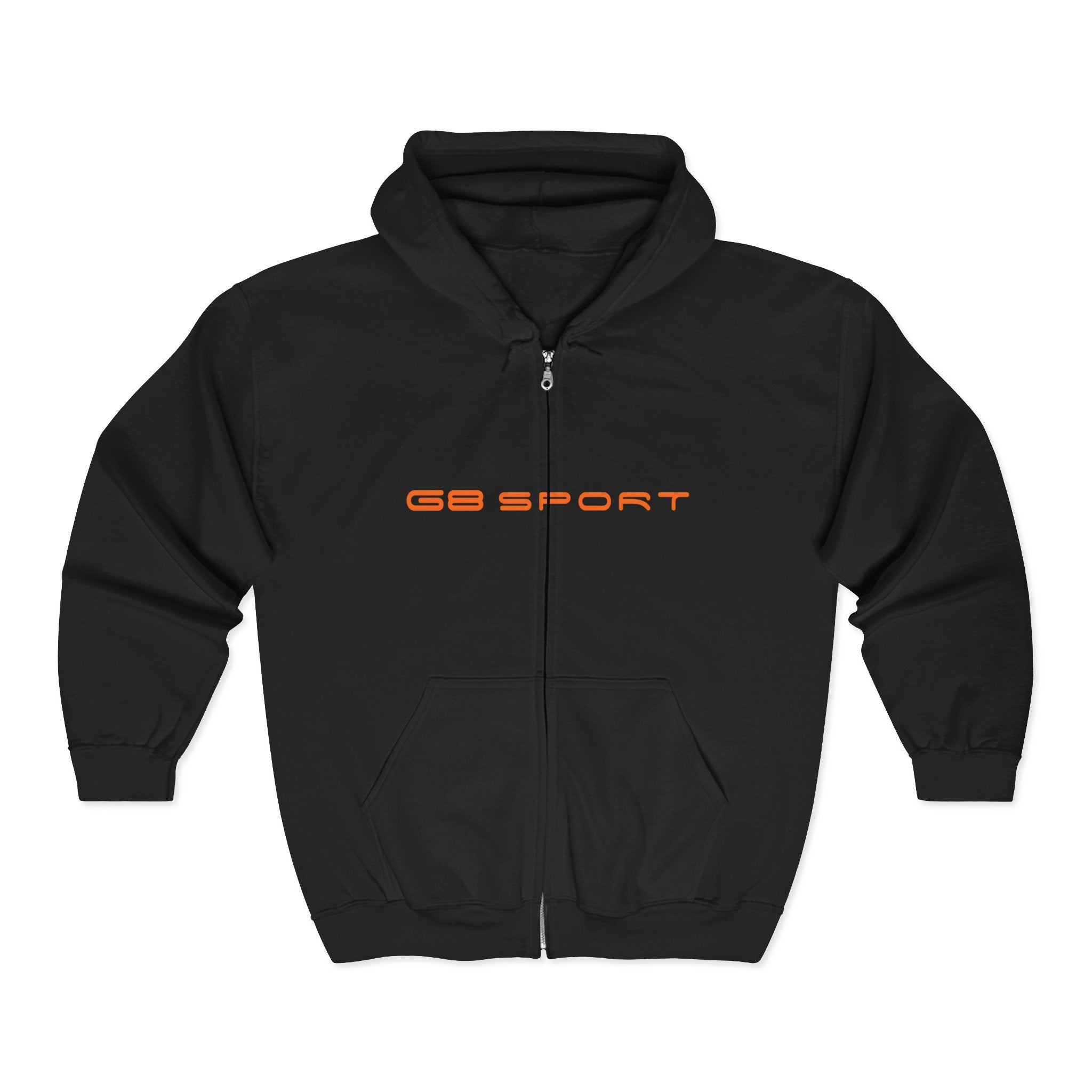 Unisex Heavy Blend Full Zip Hoodie - Sporty Style with 'GB Sport' Design