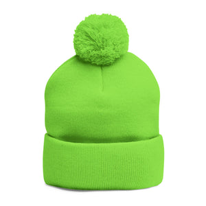 Cozy Pom-Pom Knit Cap with Custom Embroidery - G8 Sport