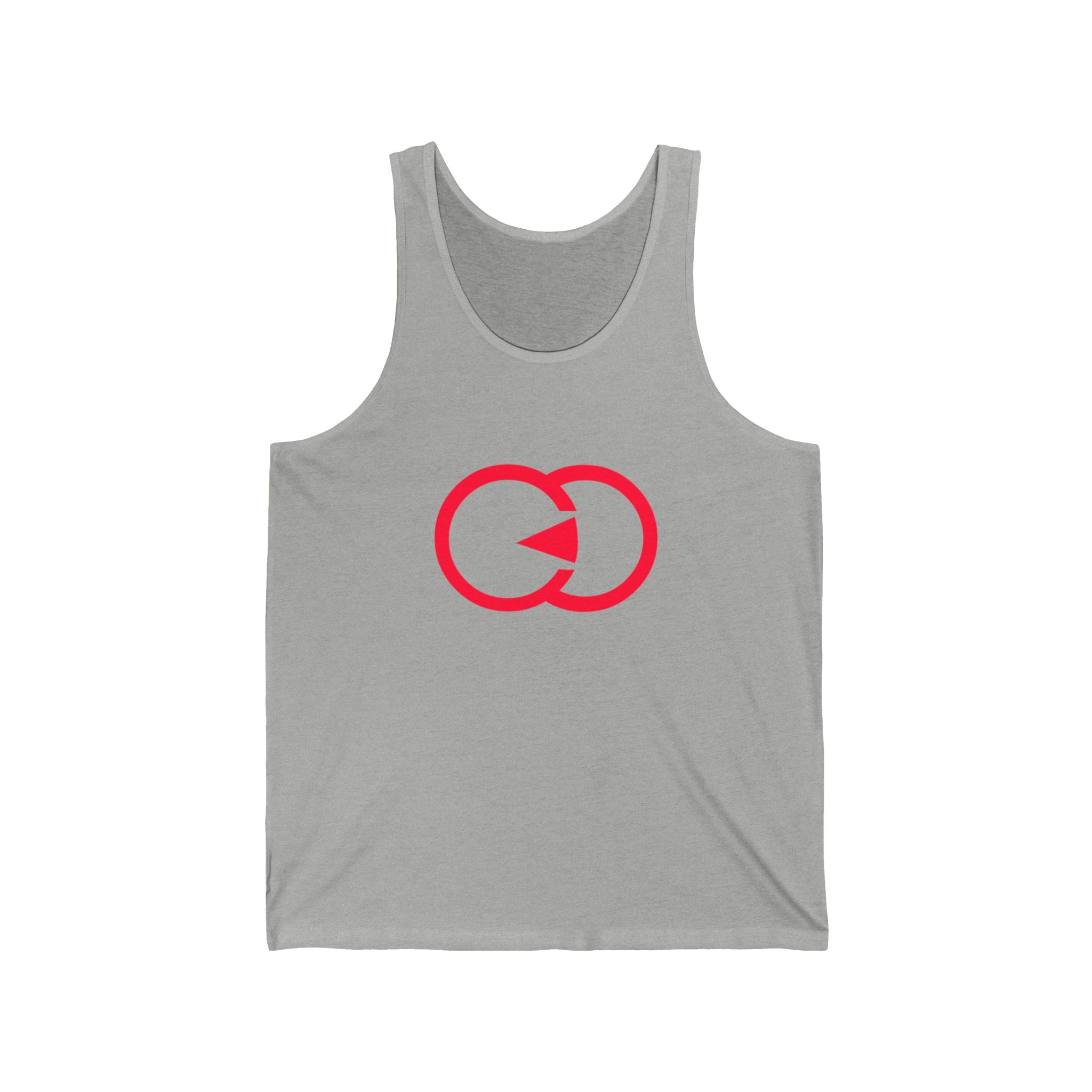 Unisex Jersey Tank Top with Graphic Loop Design - Perfect for Casual Outings or Gym Wear