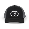 Black & White Embroidered Snapback Trucker Cap - Casual Stylish Hat for Everyday Wear