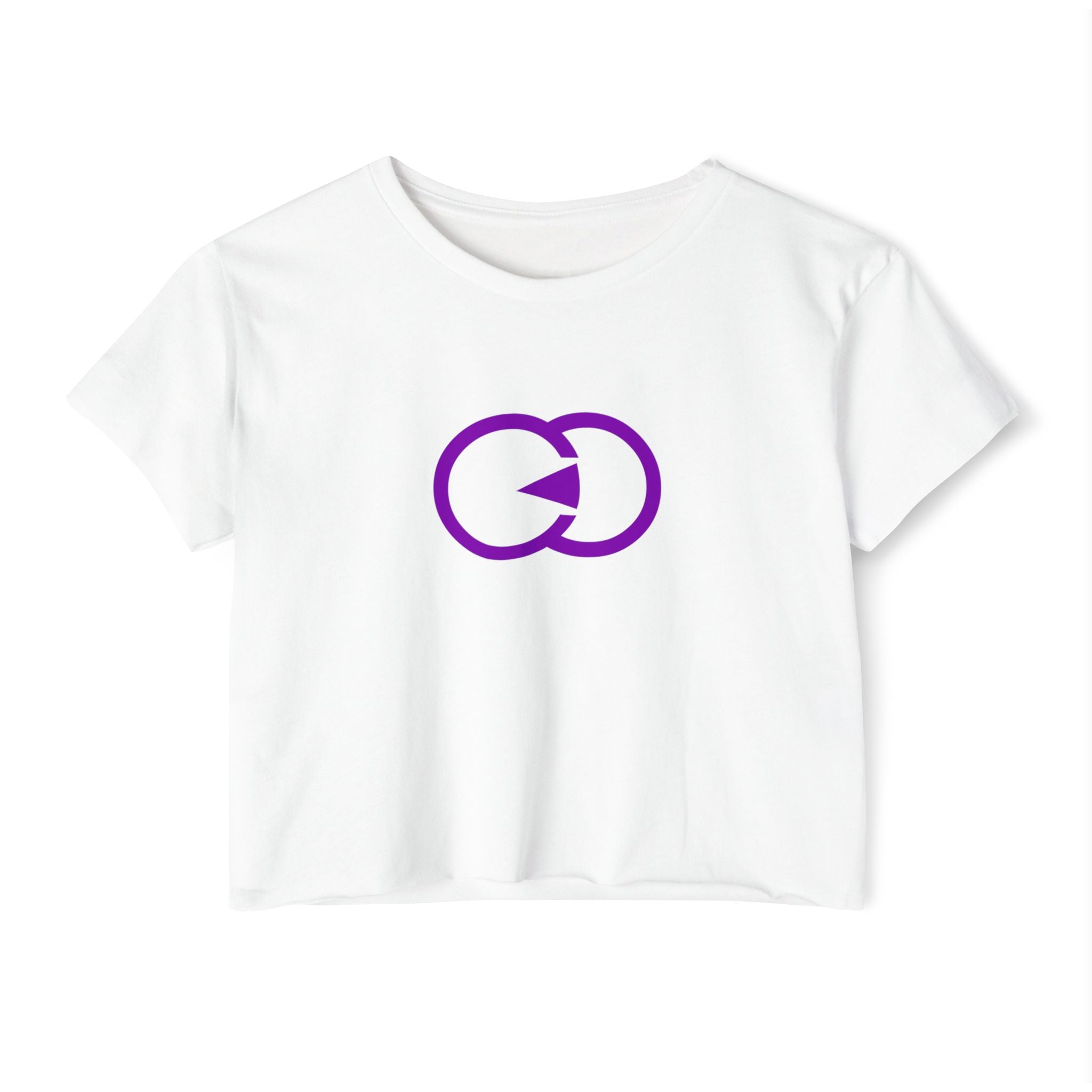 Women's Festival Crop Top - Vibrant Logo Tee for Music & Arts Events