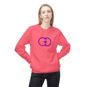 Unisex Softstyle Fleece Crewneck Sweatshirt - Modern Purple Design - G8 Sport