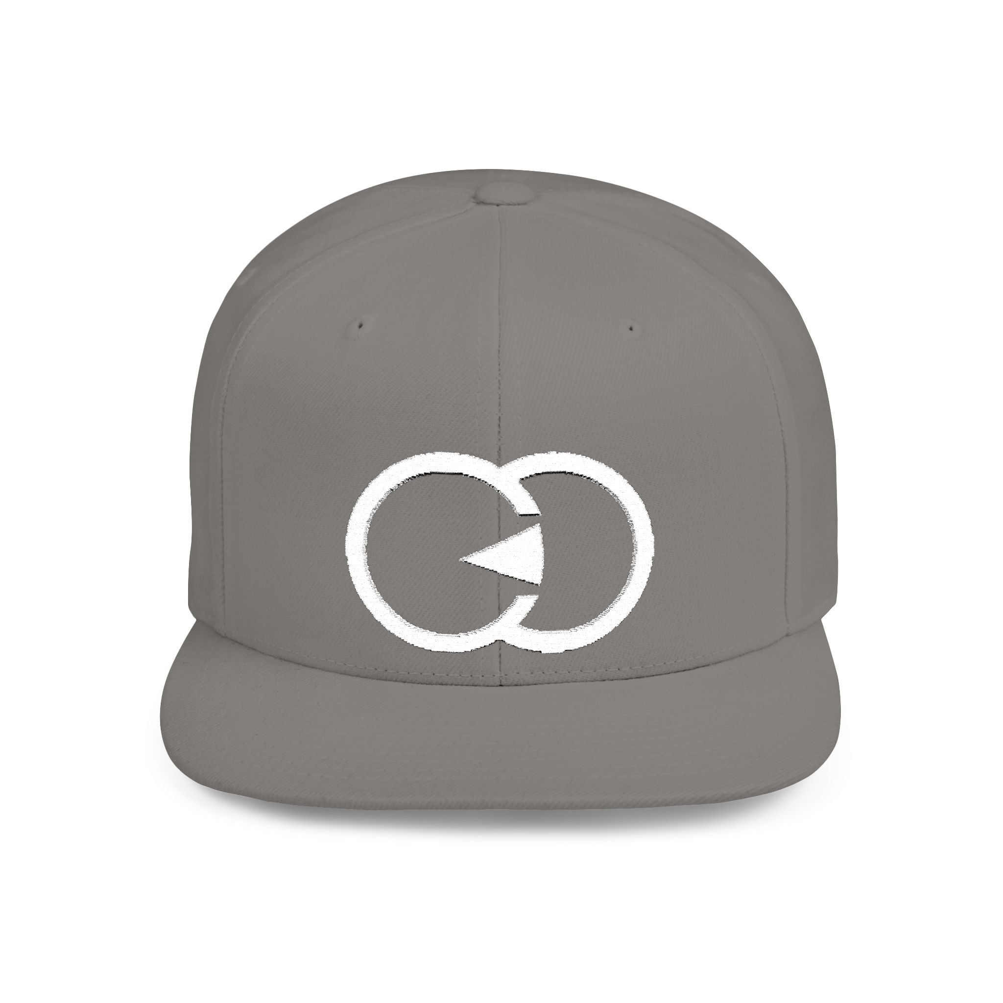 Minimalist Flat Bill Snapback Hat with Modern Design