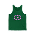 Fun Unisex Jersey Tank with Playful Pink Design - Casual Summer Essential