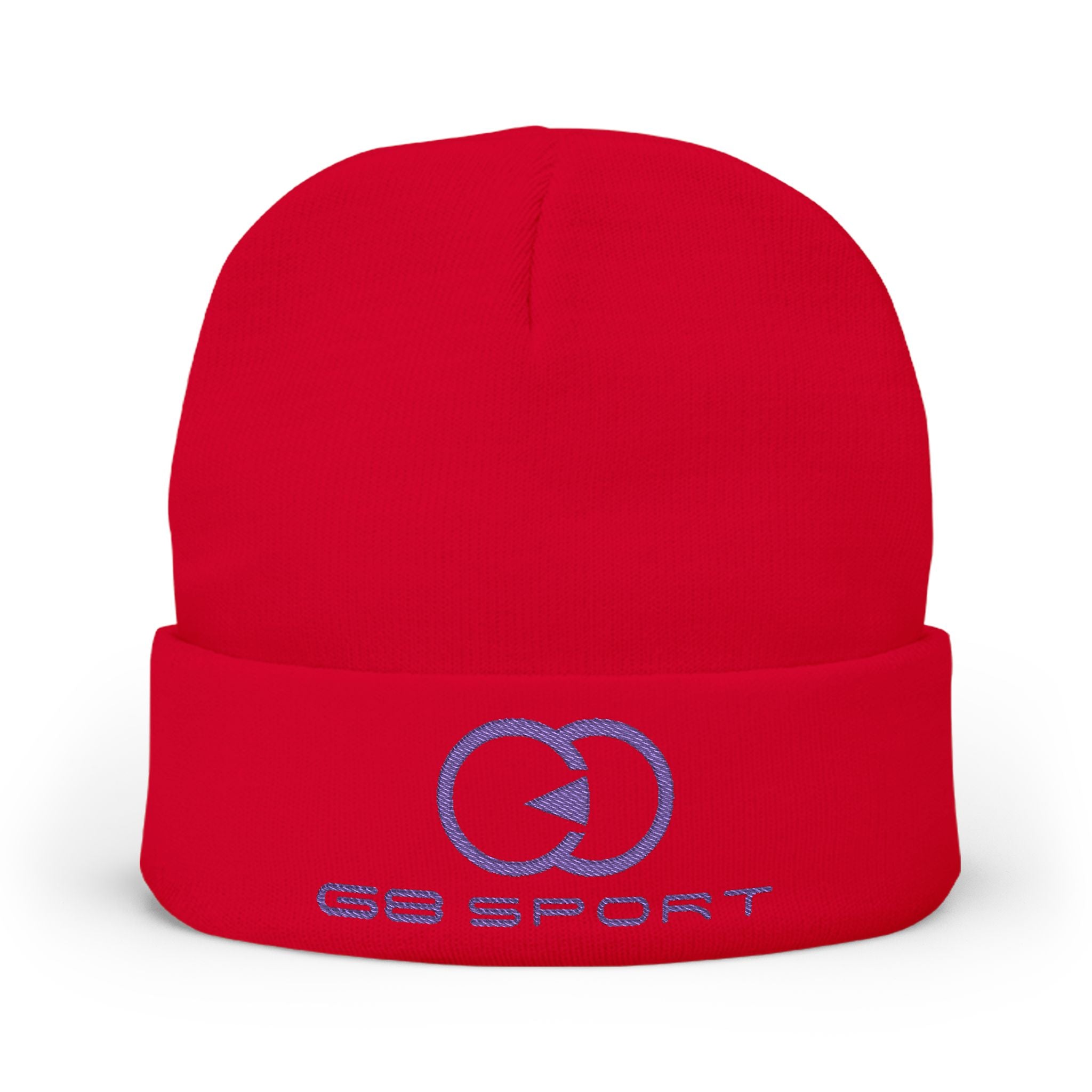 Stylish Knit Beanie with Embroidery - Cozy Winter Accessory for Sports Lovers