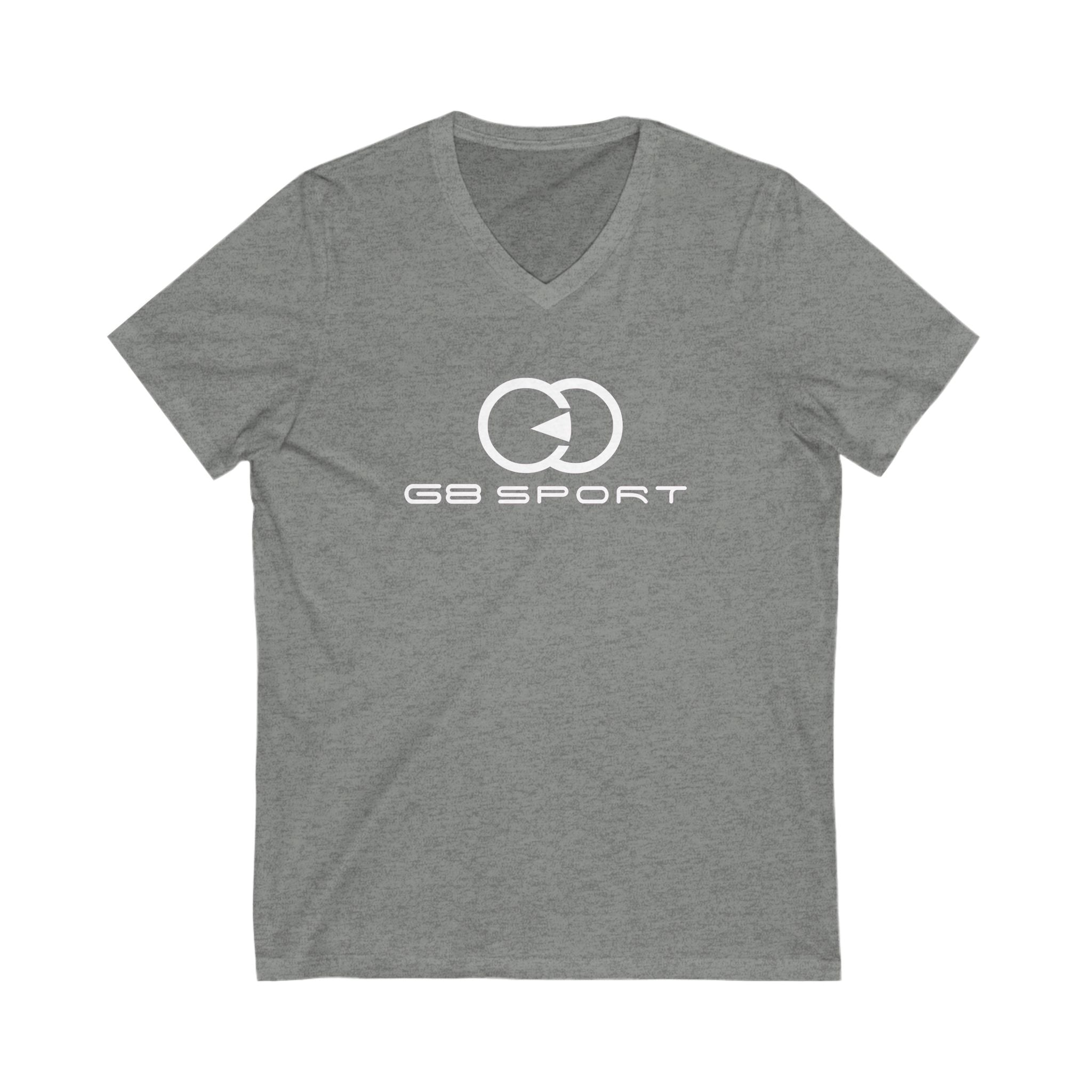 G8 Sport Unisex Short Sleeve V-Neck Tee - Casual Athletic Wear for Every Season