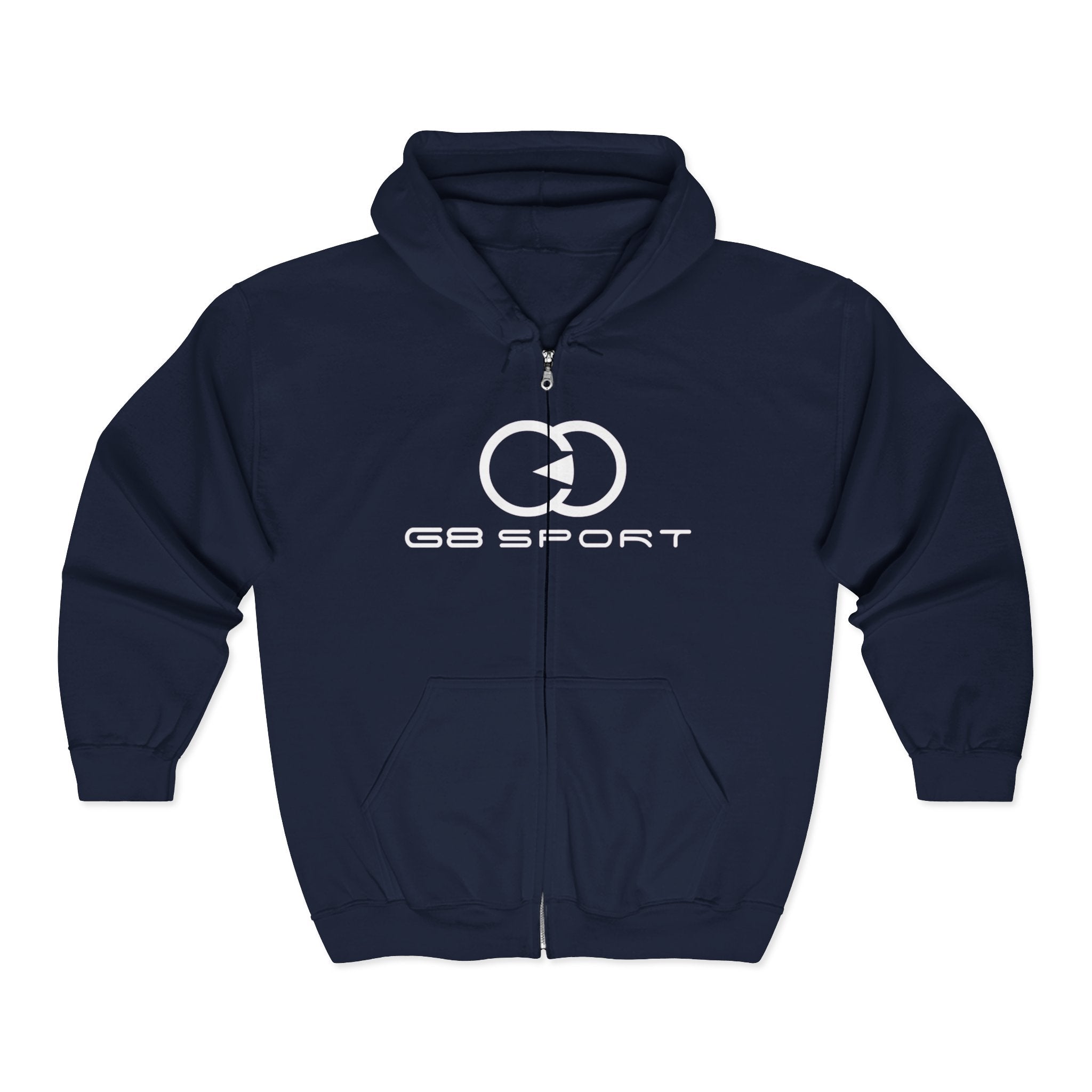 Unisex Heavy Blend™ Full Zip Hooded Sweatshirt - G8 Sport Logo