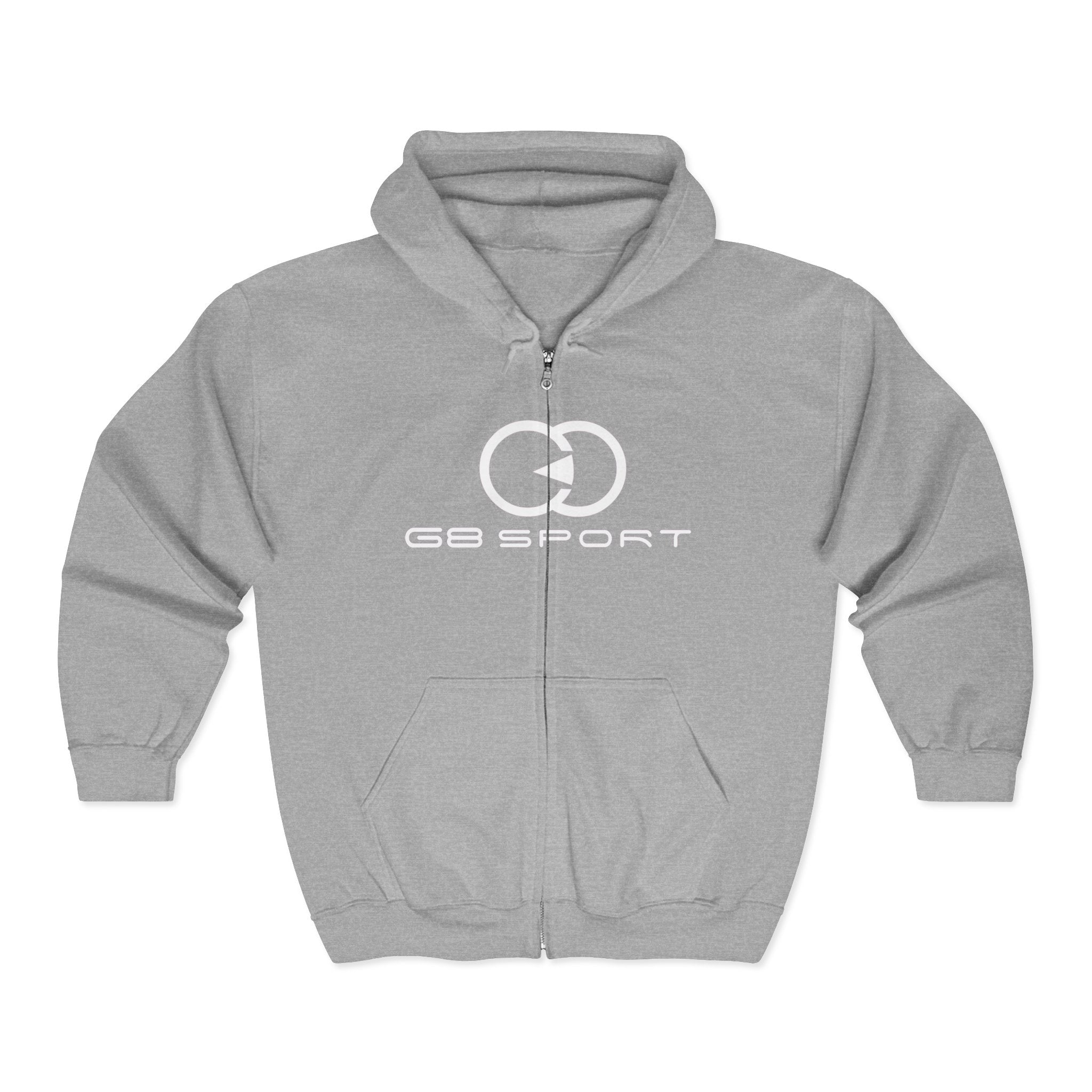 Unisex Heavy Blend™ Full Zip Hooded Sweatshirt - G8 Sport Logo