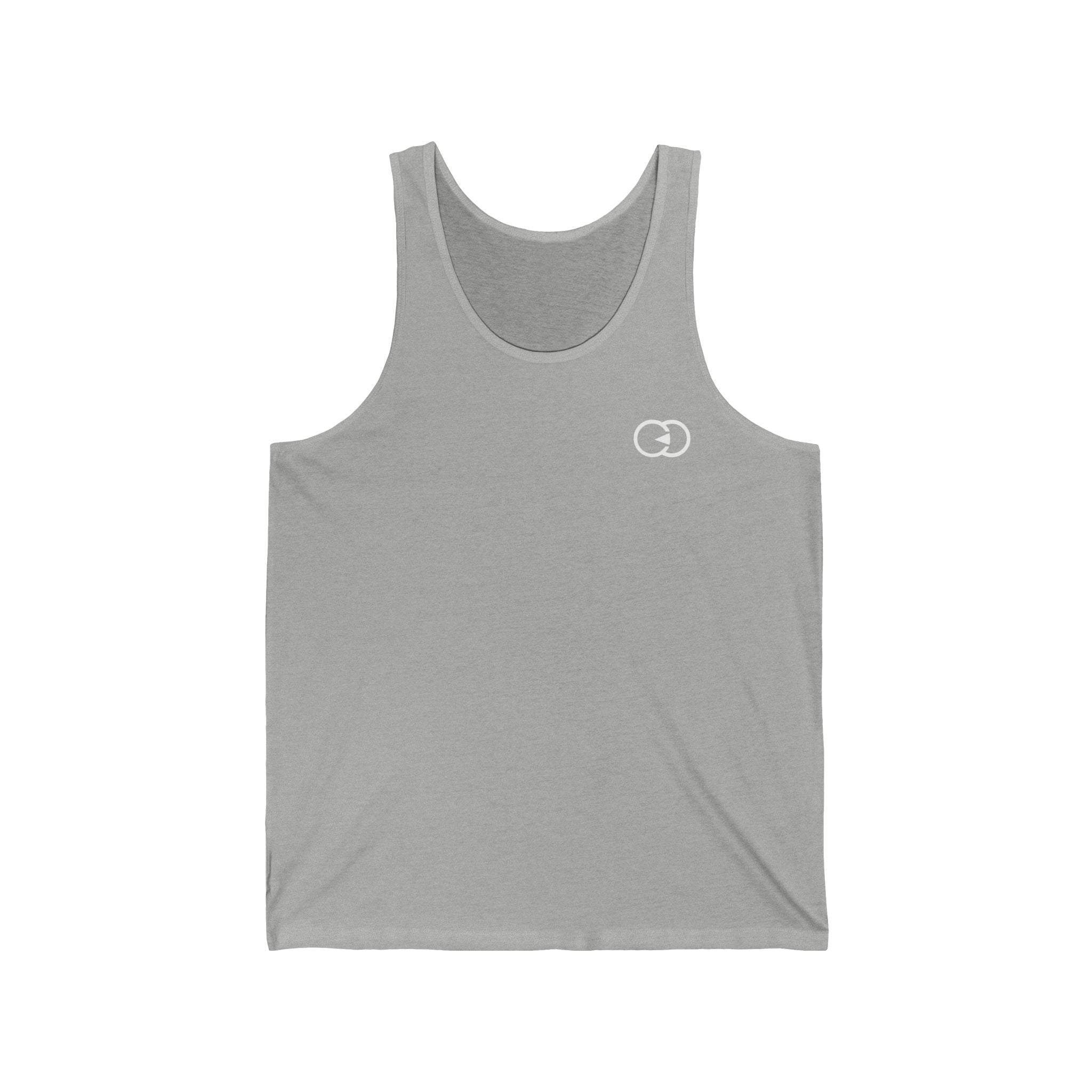 Minimalist Black Unisex Jersey Tank - Comfortable Casual Wear