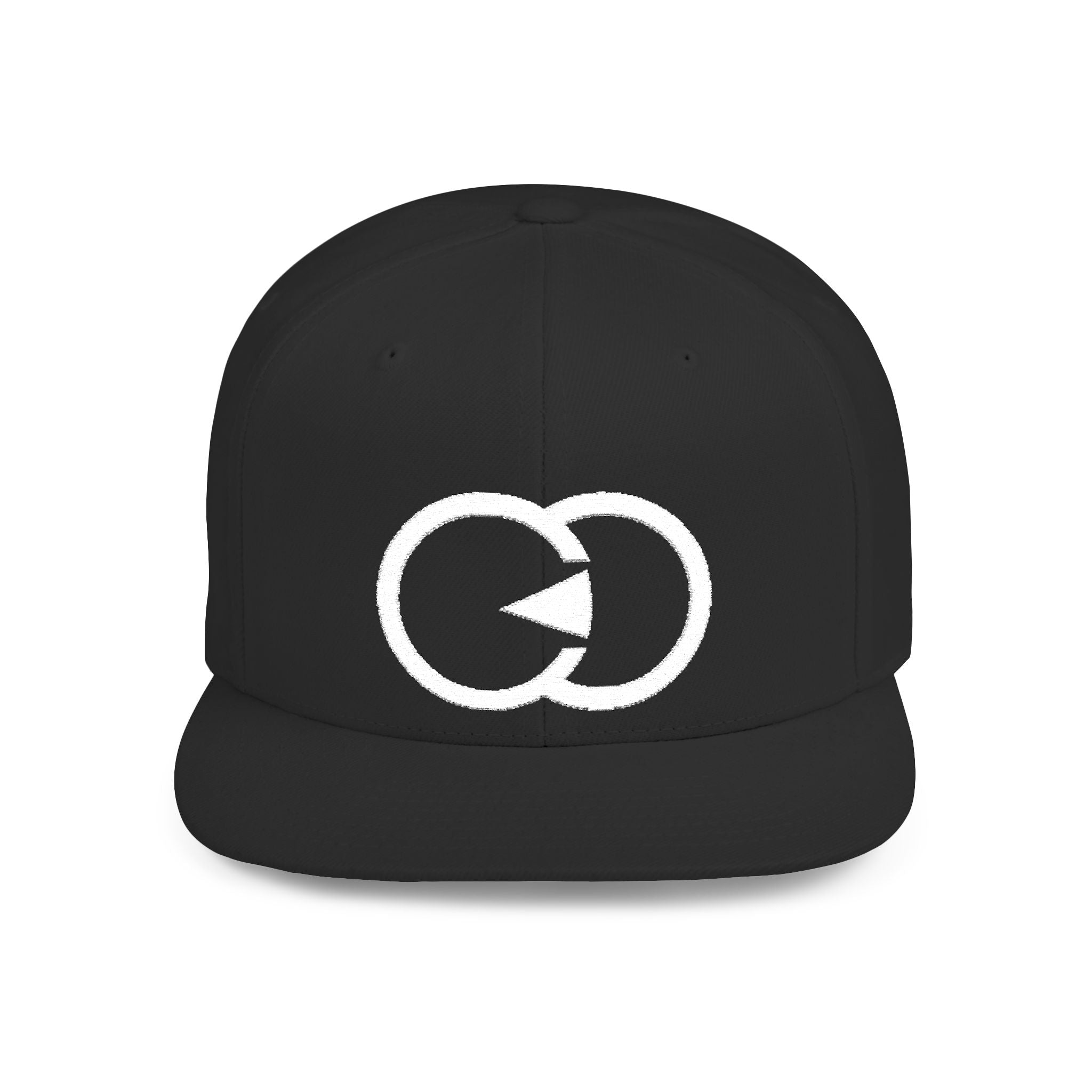 Minimalist Flat Bill Snapback Hat with Modern Design