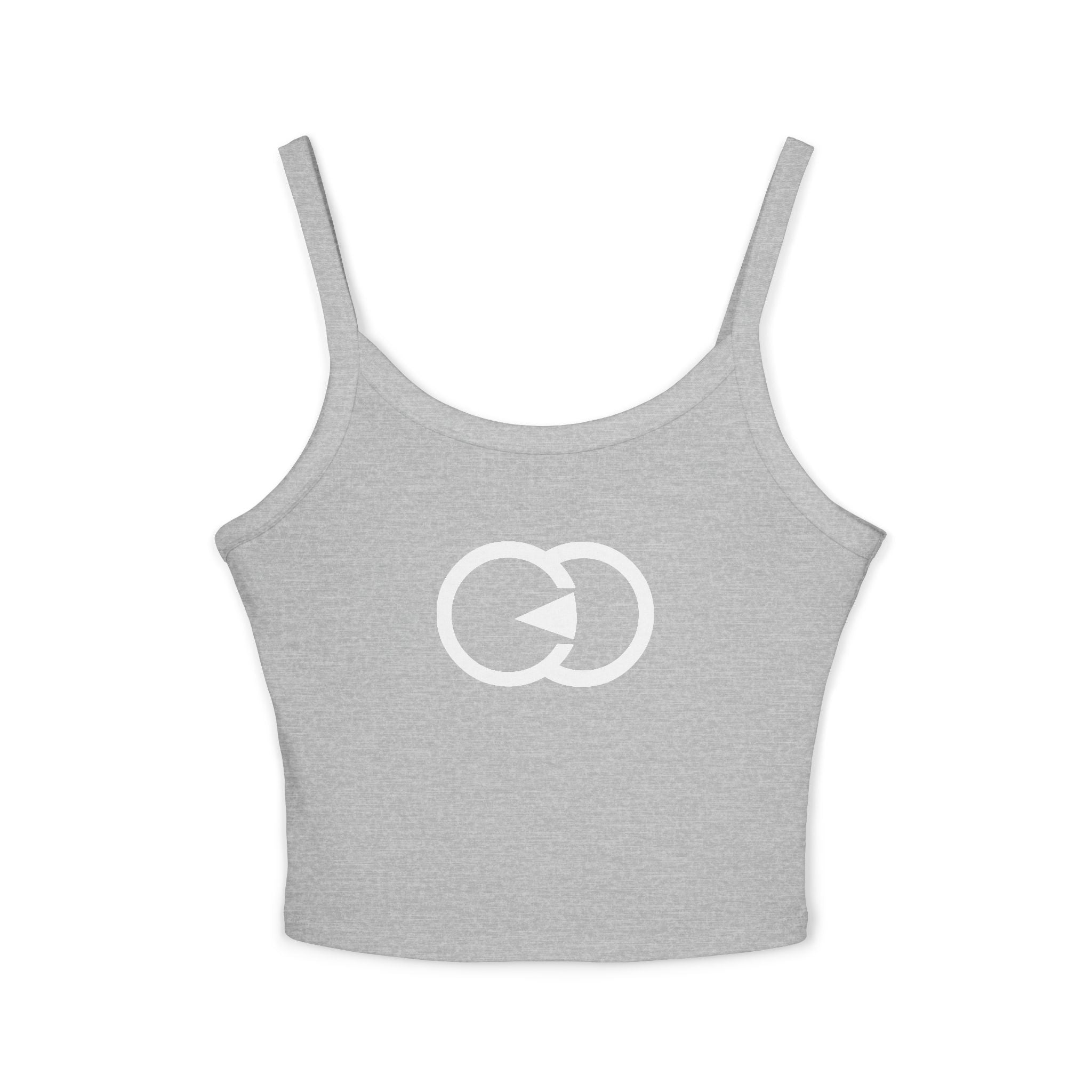 Stylish Women's Spaghetti Strap Tank Top with Unique Graphic Design