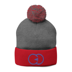 Cozy Pom-Pom Knit Cap with Custom Embroidery - G8 Sport