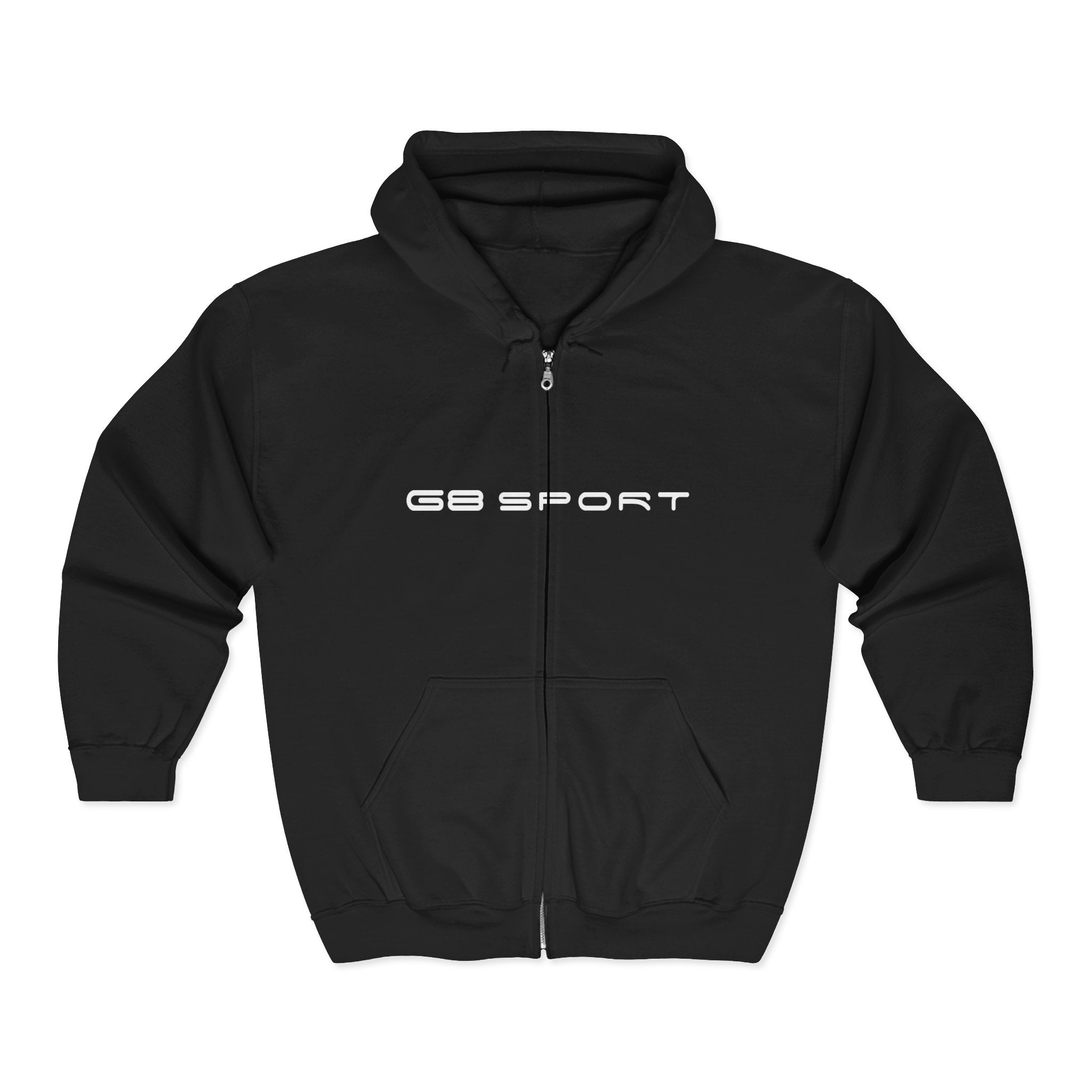 Sporty Unisex Hoodie with Logo - Comfortable Full Zip Sweatshirt