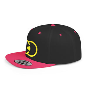 Vibrant Yellow Embroidered Flat Bill Snapback Hat - Stylish Urban Accessory - G8 Sport