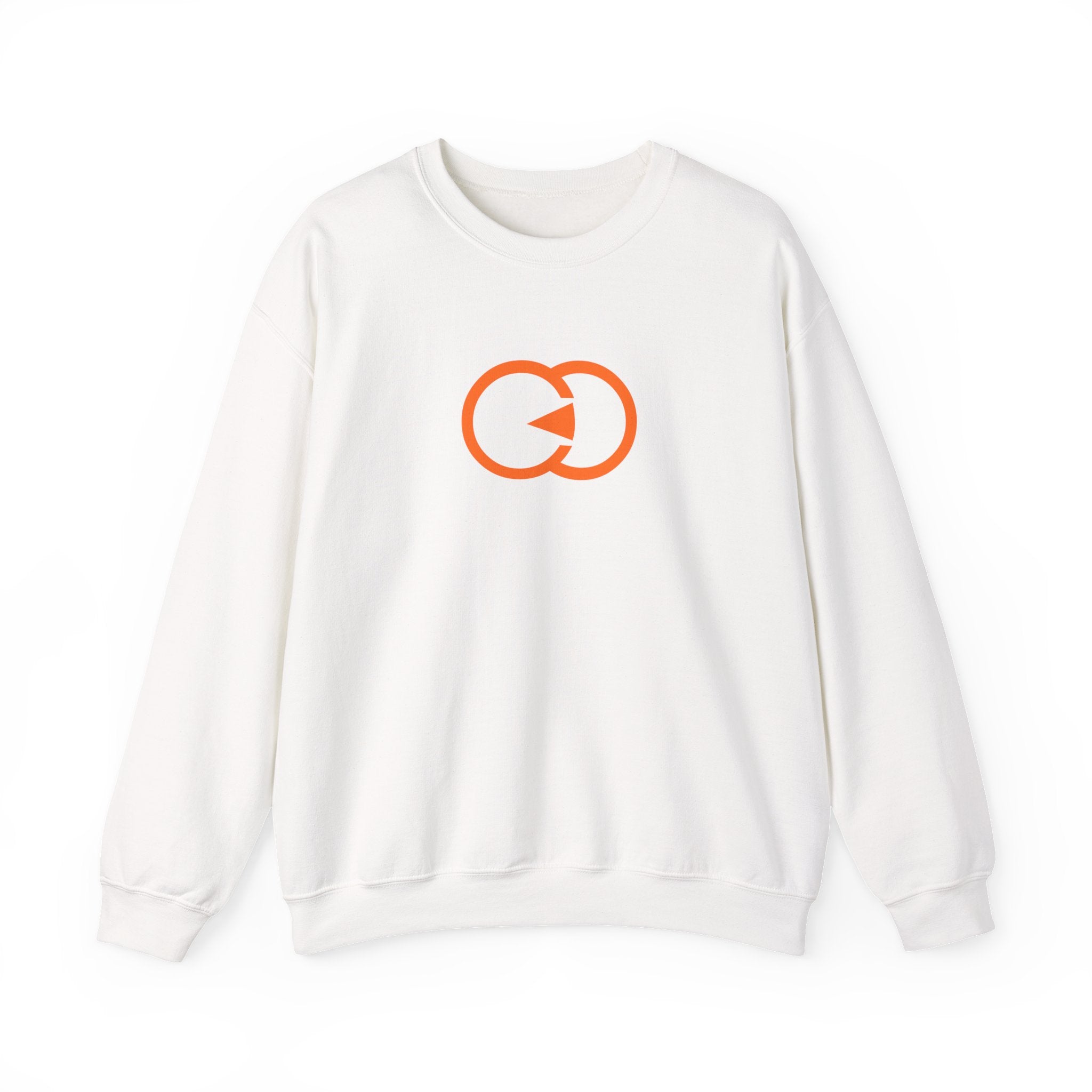 Cozy Unisex Crewneck Sweatshirt with Bold Orange Graphic