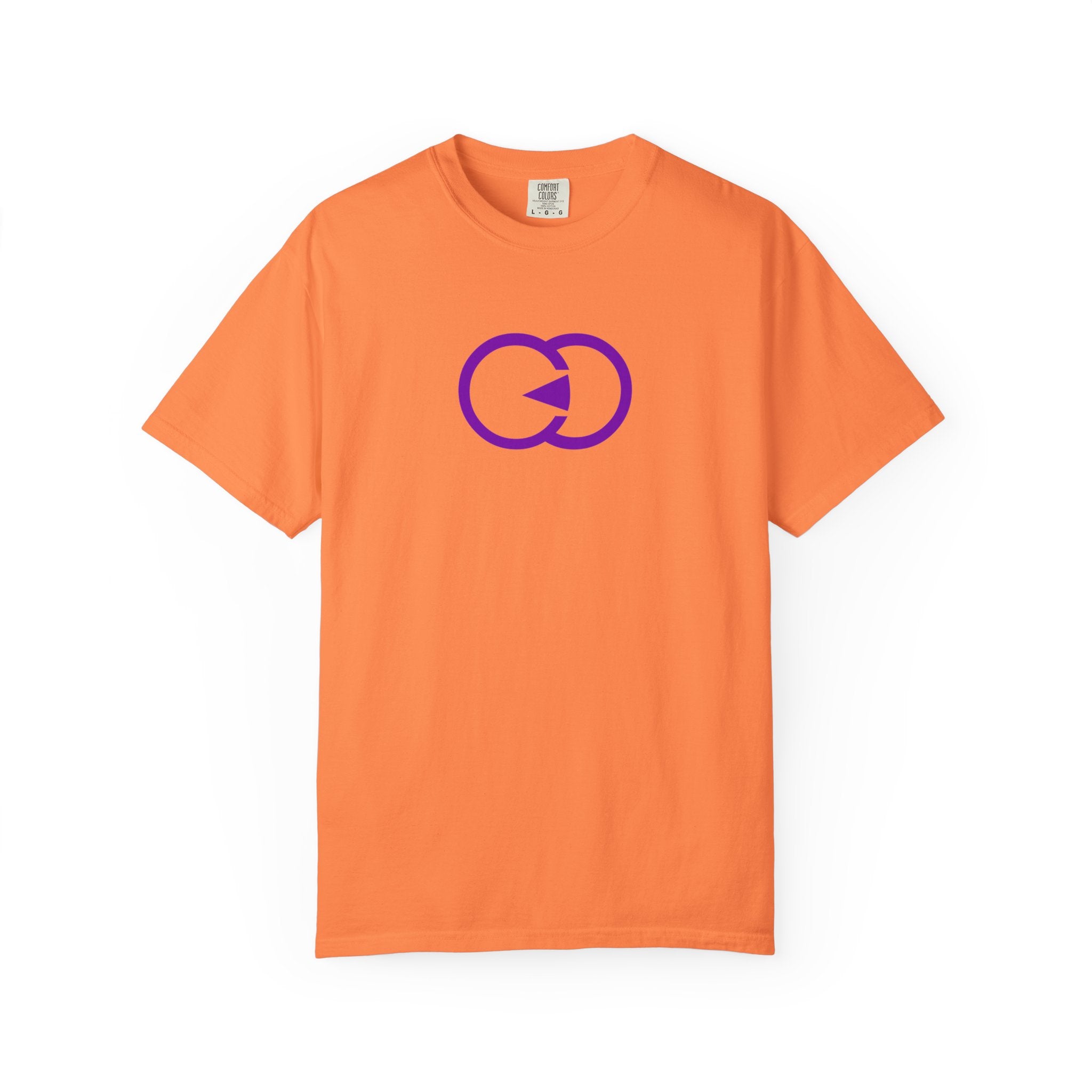 Unisex Garment-Dyed T-shirt - Minimalist Purple Graphic Tee for Casual Style