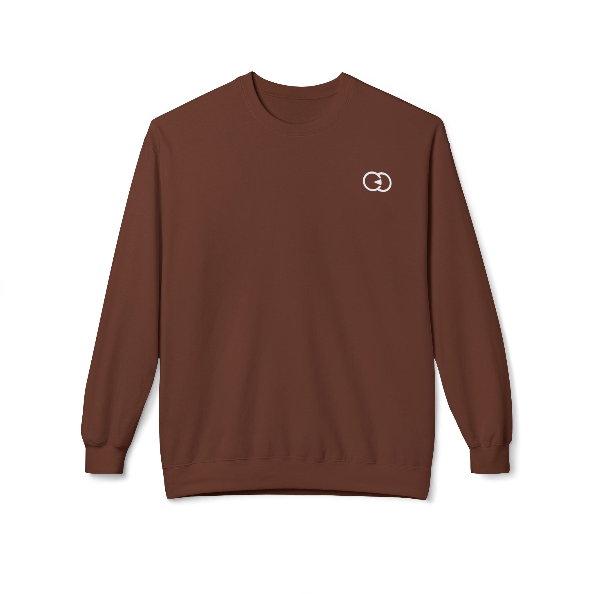 Unisex Softstyle Fleece Crewneck Sweatshirt - Cozy Brown Sweatshirt for Everyday Comfort