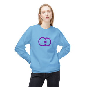 Unisex Softstyle Fleece Crewneck Sweatshirt - Modern Purple Design - G8 Sport
