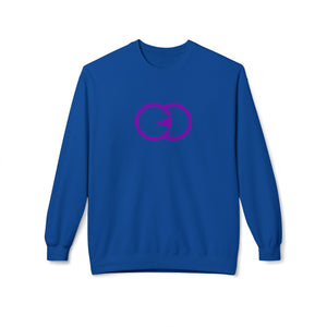 Unisex Softstyle Fleece Crewneck Sweatshirt - Modern Purple Design - G8 Sport