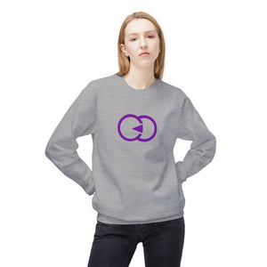 Unisex Softstyle Fleece Crewneck Sweatshirt - Modern Purple Design - G8 Sport