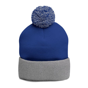 Cozy Pom-Pom Knit Cap with Custom Embroidery - G8 Sport