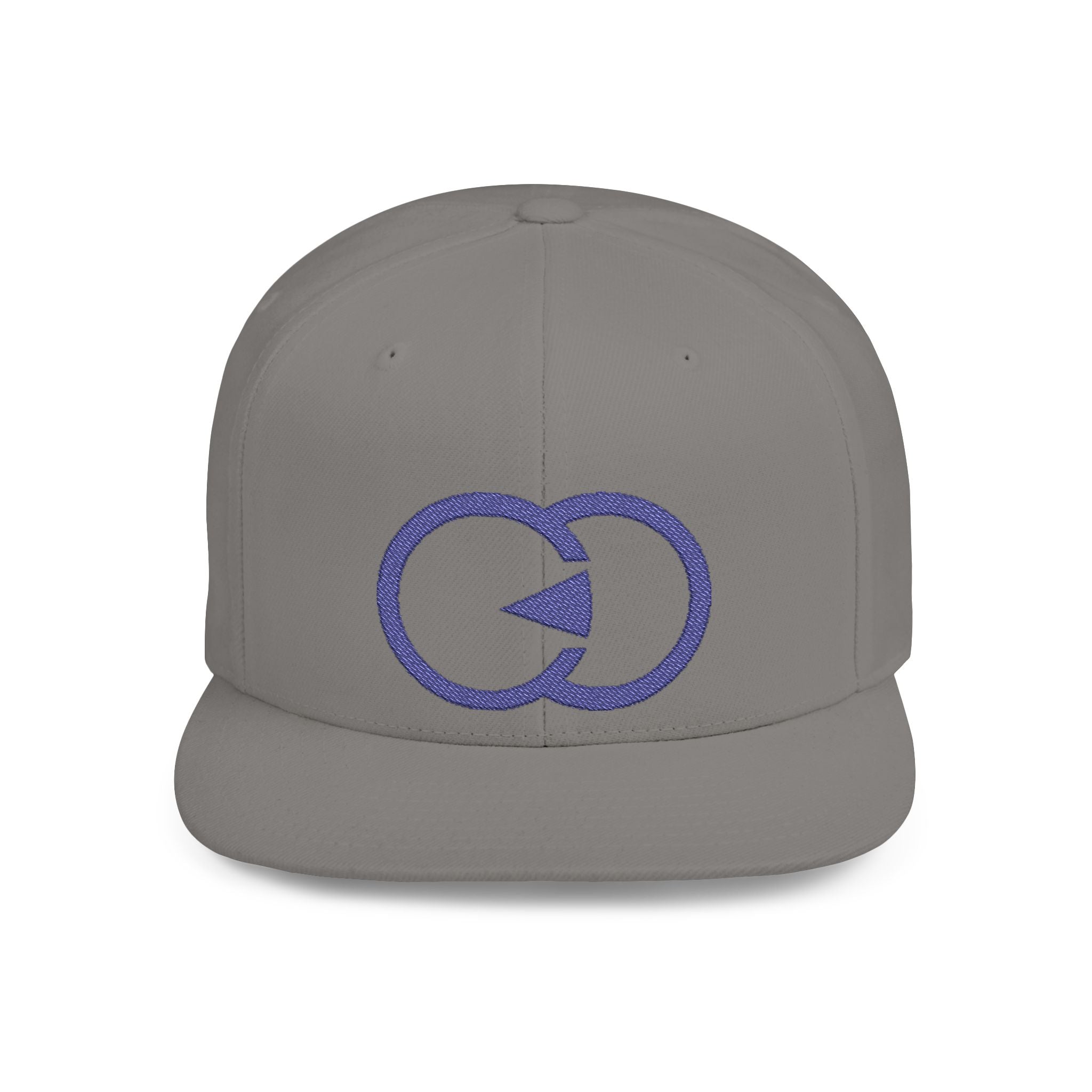 Stylish Flat Bill Snapback Hat with Bold Graphic Design