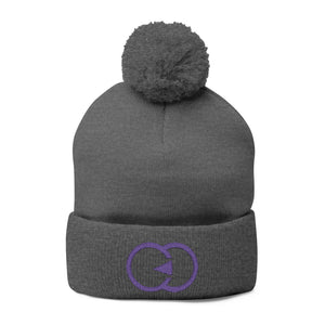 Cozy Pom-Pom Knit Cap with Custom Embroidery - G8 Sport