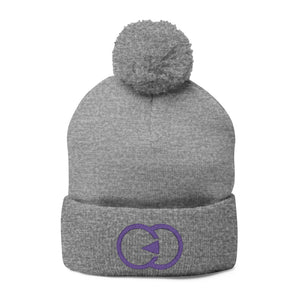 Cozy Pom-Pom Knit Cap with Custom Embroidery - G8 Sport