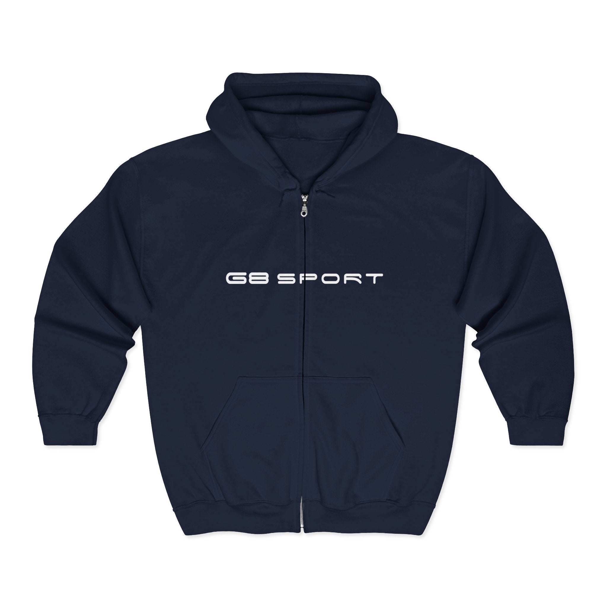 Sporty Unisex Hoodie with Logo - Comfortable Full Zip Sweatshirt