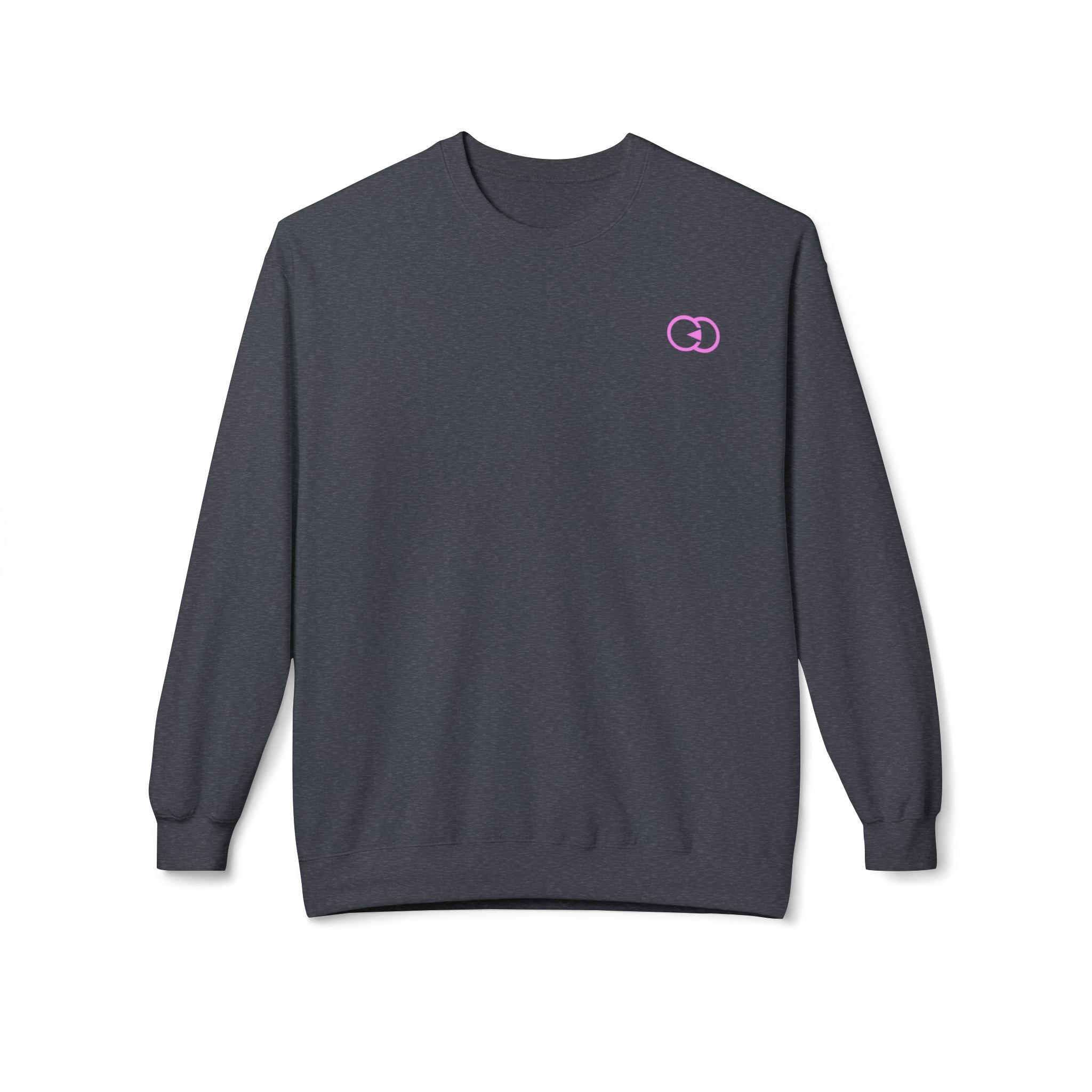 Unisex Softstyle Fleece Crewneck Sweatshirt - Trendy Pink Design