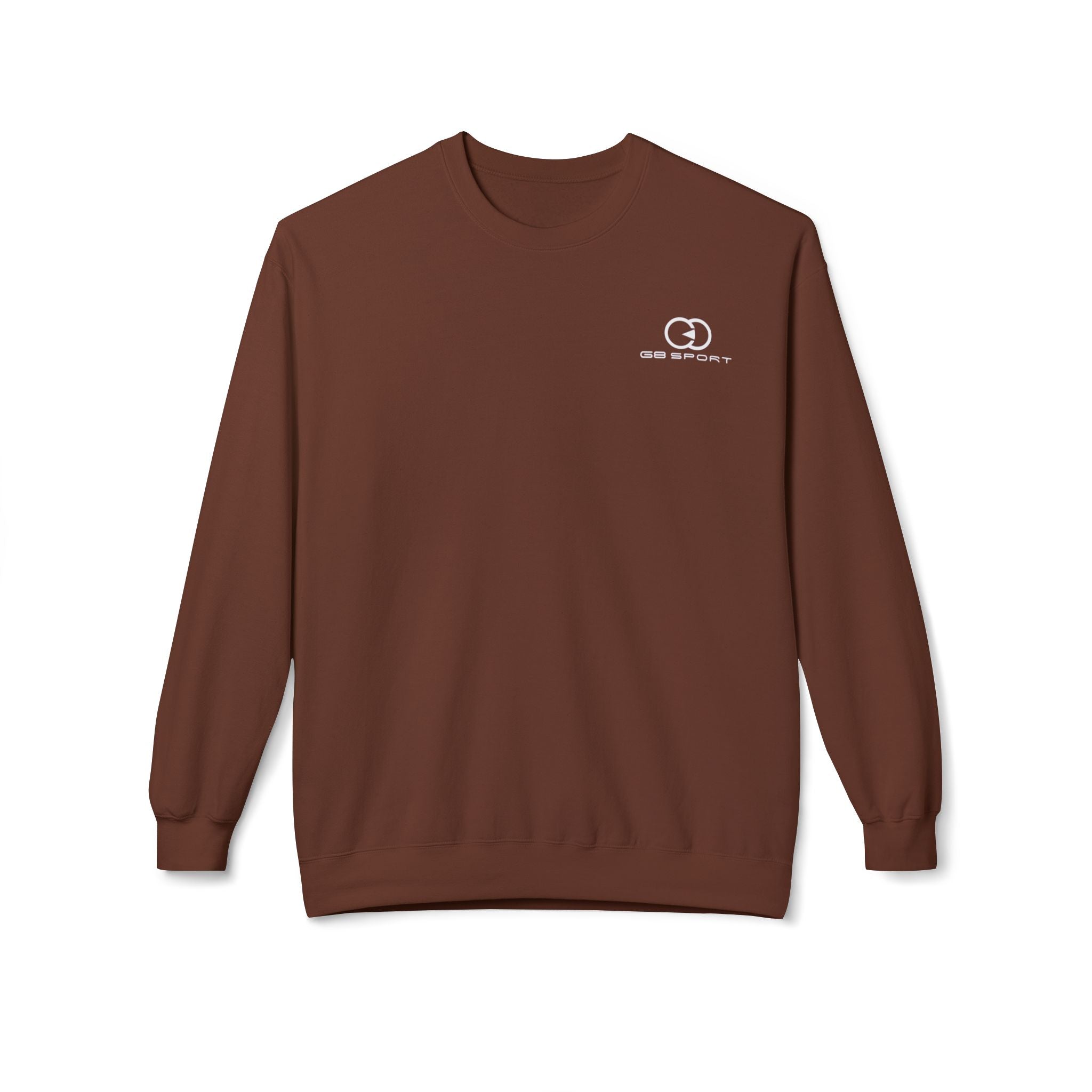 Unisex Softstyle Fleece Crewneck Sweatshirt - Cozy Brown Casual Wear
